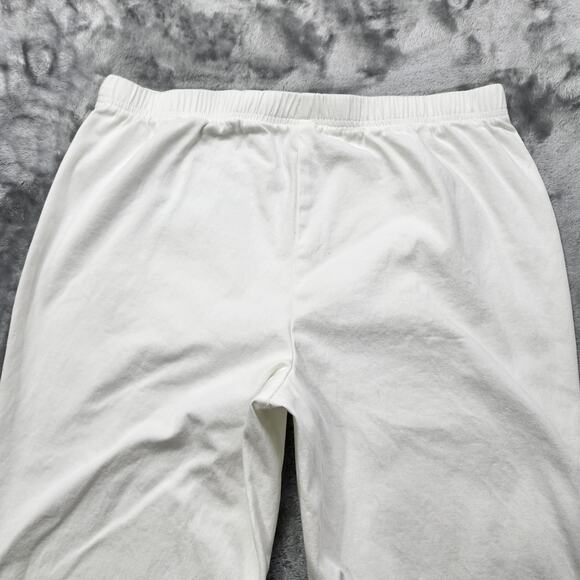 Vintage White Stag Pants Womens L (12-14 PETITE) White Pull On High Rise Tapered - Picture 3 of 11